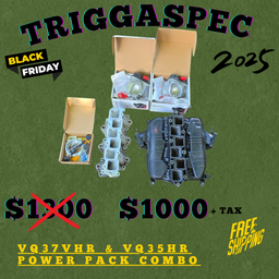 TriggaSpec VQ37VHR & VQ35HR Power Pack Combo (Ported Manifold + 76mm Throttle Body Kit) (BLACK FRIDAY SALE 2025)