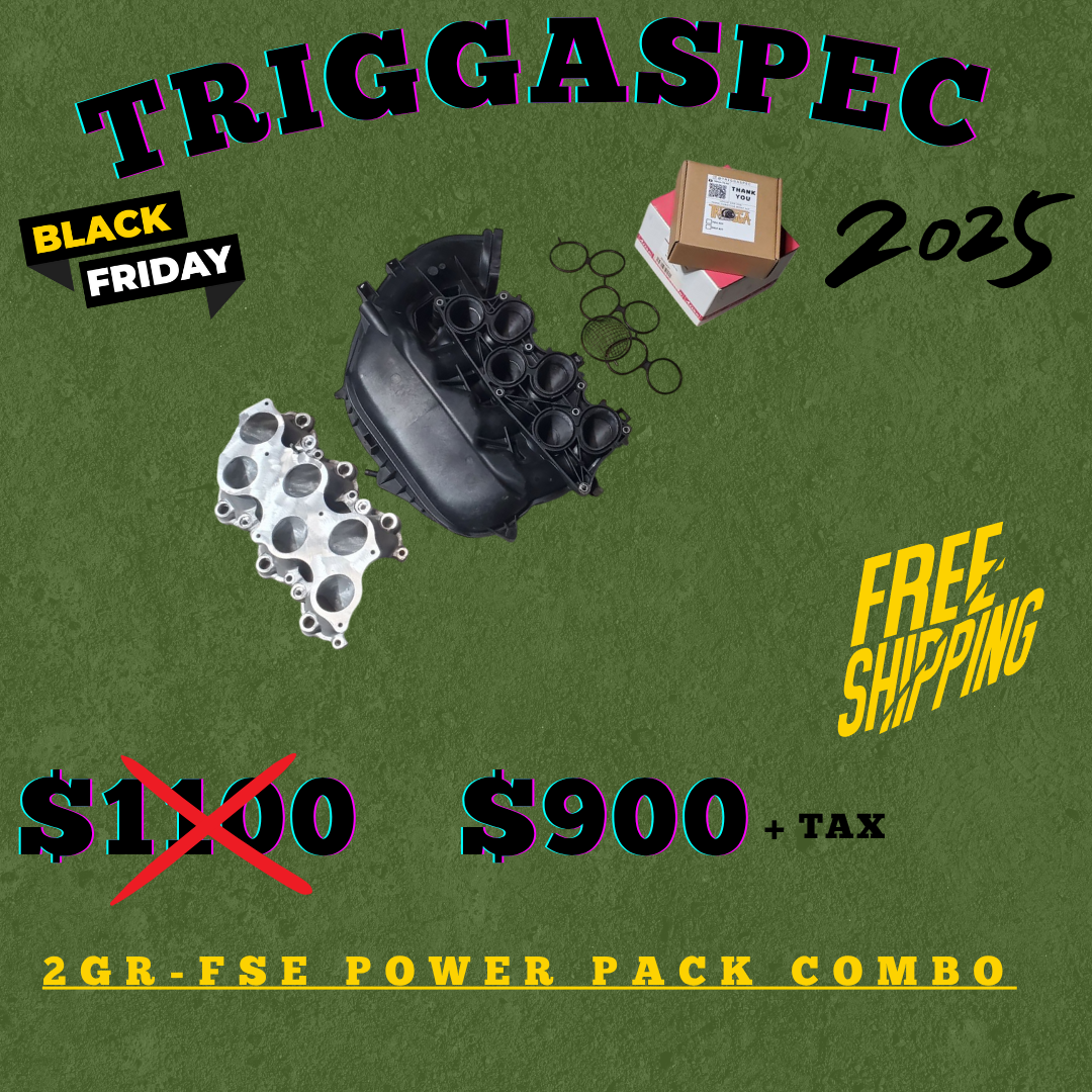 TriggaSpec 2GR-FSE Power Pack Combo (Ported Intake Manifold + 76mm Throttle Body Kit) (BLACK FRIDAY SALE 2025)
