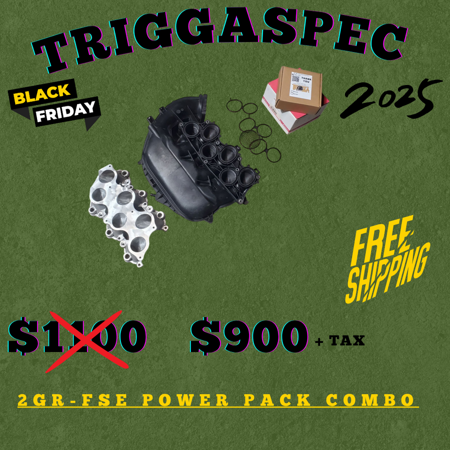 TriggaSpec 2GR-FSE Power Pack Combo (Ported Intake Manifold + 76mm Throttle Body Kit) (BLACK FRIDAY SALE 2025)