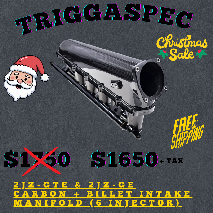 2JZ-GTE | 2JZ-GE Billet (Carbon Fiber Intake Manifold + 102mm Throttle body) (Christmas Sale 2025)