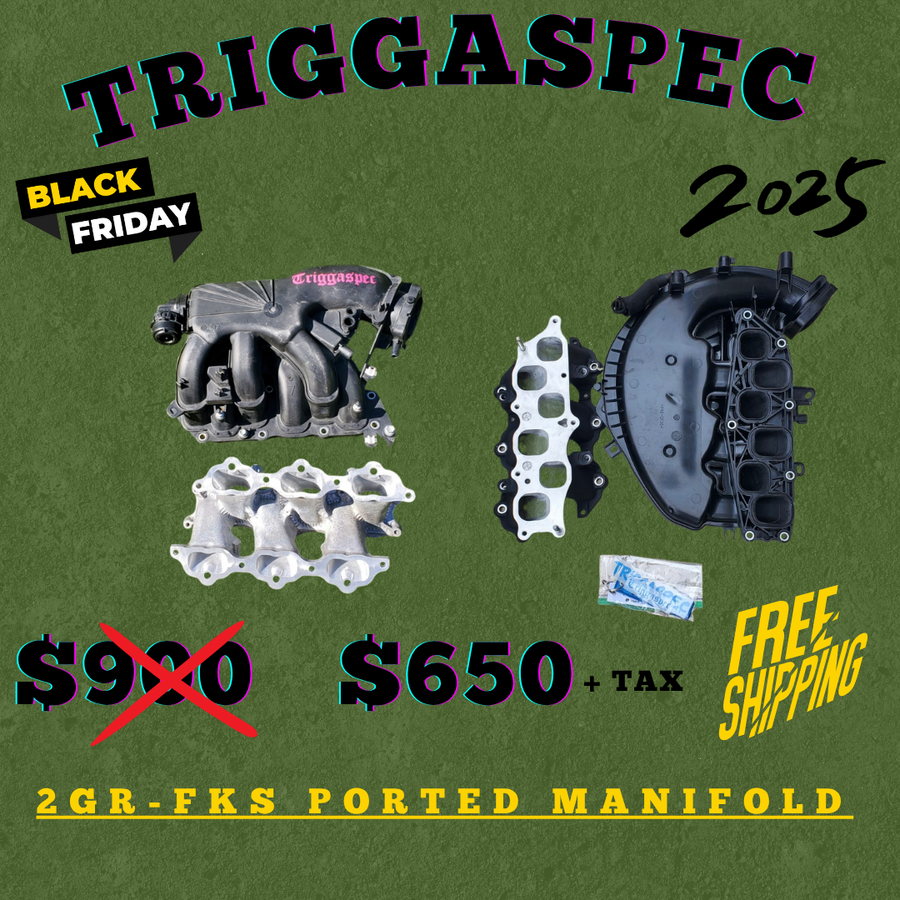 TriggaSpec LEXUS / TOYOTA 2GR-FKS Ported Intake Manifold (Style 1) (BLACK FRIDAY SALE 2025)