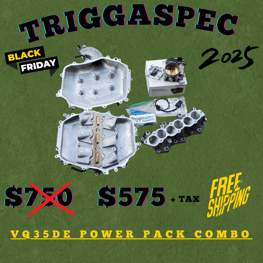 TriggaSpec VQ35DE Power Pack Combo (Ported Manifold + 76mm Throttle Body Kit) (BLACK FRIDAY SALE 2025)