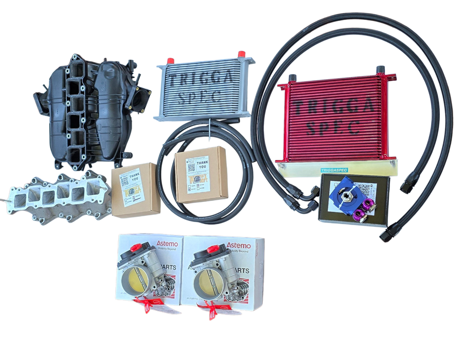 TriggaSpec VQ Power Pack + Ice Box Combo (Ported Manifold + 76mm TB Kit + Ice Box) [VQ37VHR & VQ35HR] [Z, G, Q, M37]