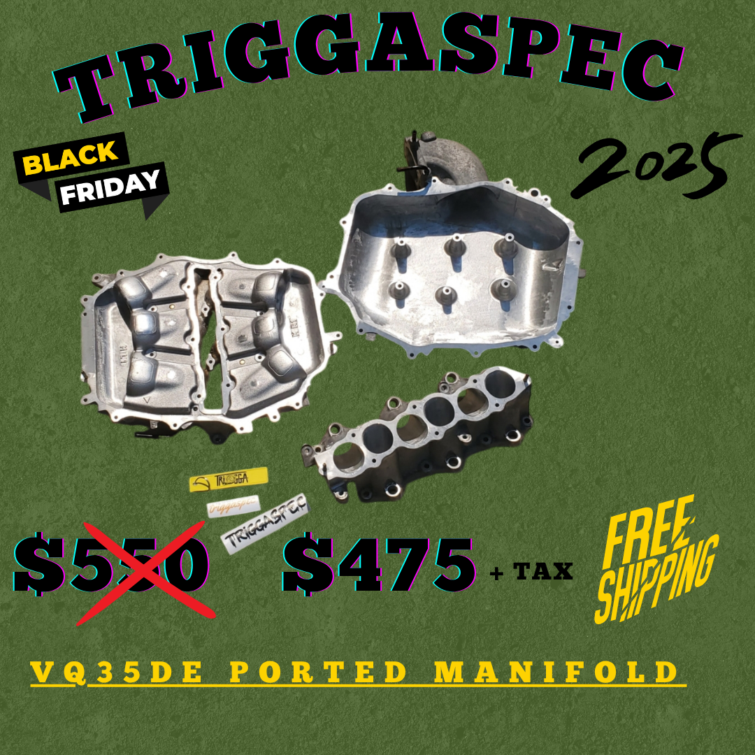 TriggaSpec VQ35DE Ported Manifold Set (BLACK FRIDAY SALE 2025)