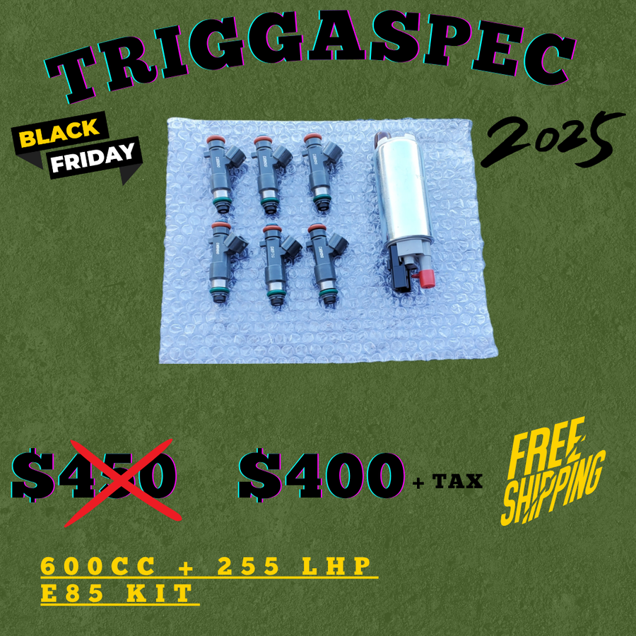 TriggaSpec (VQ35DE, VQ35HR, VQ37VHR) E85 kit (600cc & 1000cc) (BLACK FRIDAY SALE 2025)