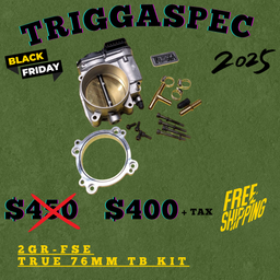 TriggaSpec LEXUS 2GR-FSE  76mm tb kit (BLACK FRIDAY SALE 2025)