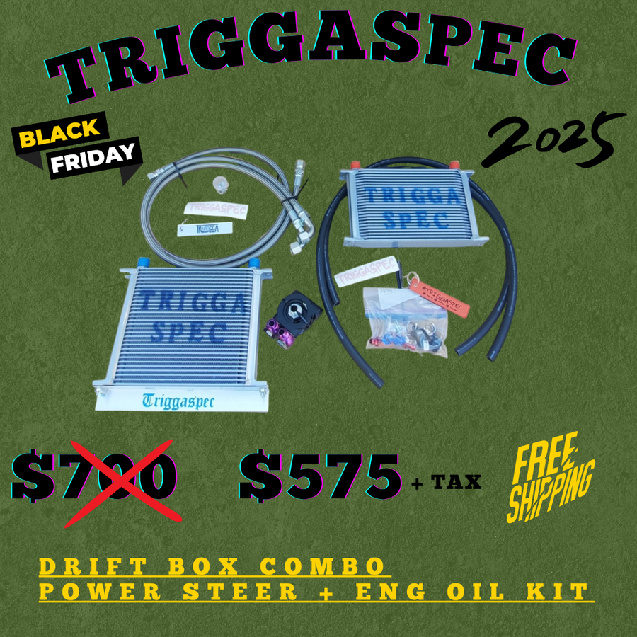 TriggaSpec DRIFT BOX Combo Kit (Engine Oil Cooler + Power Steering Cooler) (BLACK FRIDAY SALE 2025)