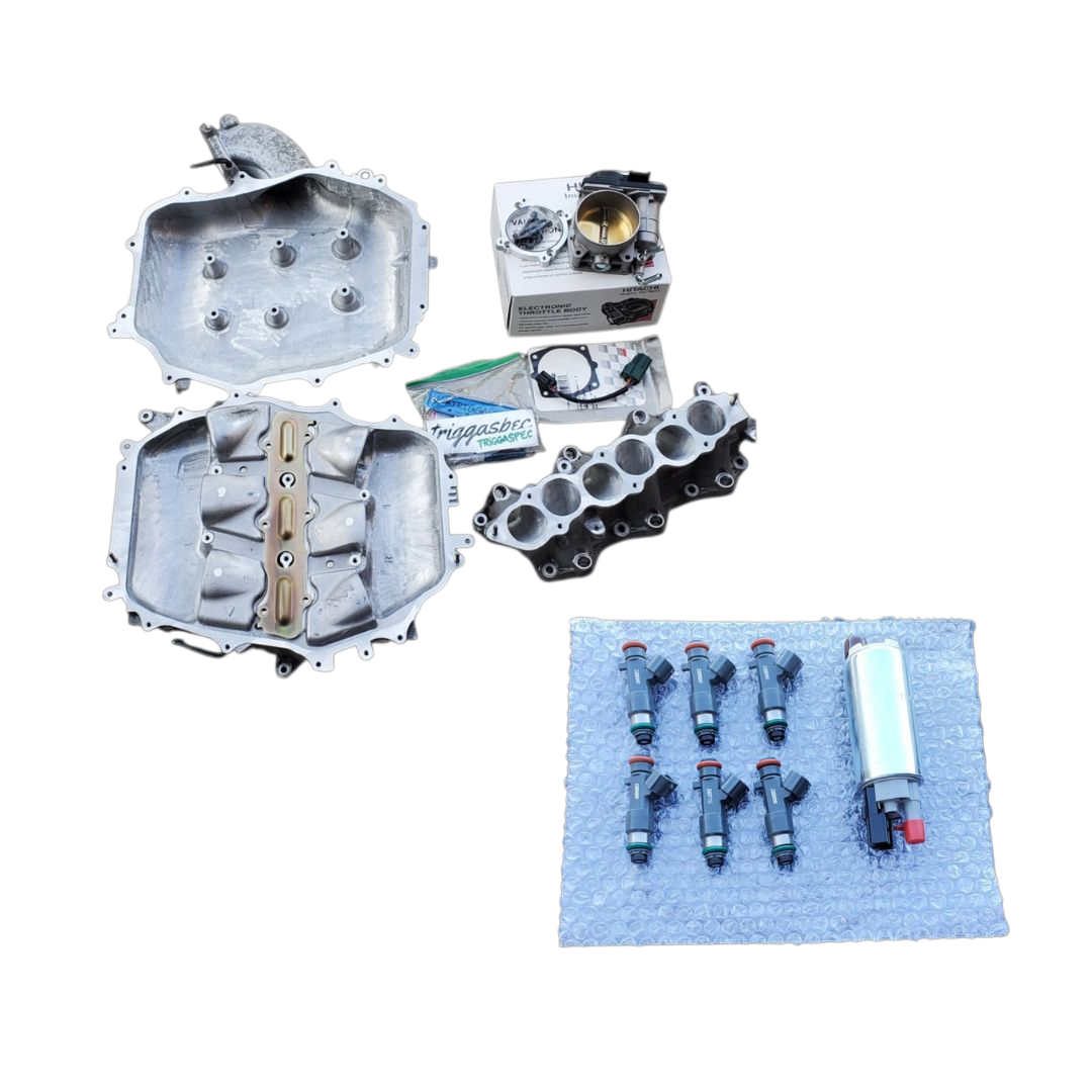 TriggaSpec VQ35DE 76mm Throttle Body Kit + Ported Manifold + E85 Kit (Z & G Chassis)