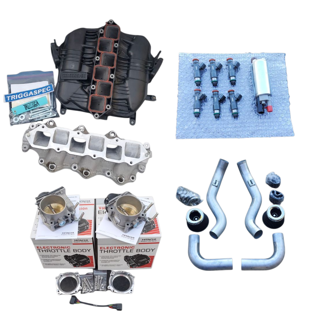 TriggaSpec VQ35HR (Ported Manifold + 3in Intakes + E85 Kit + 76mm TB Kit) [Z , G Chassis]