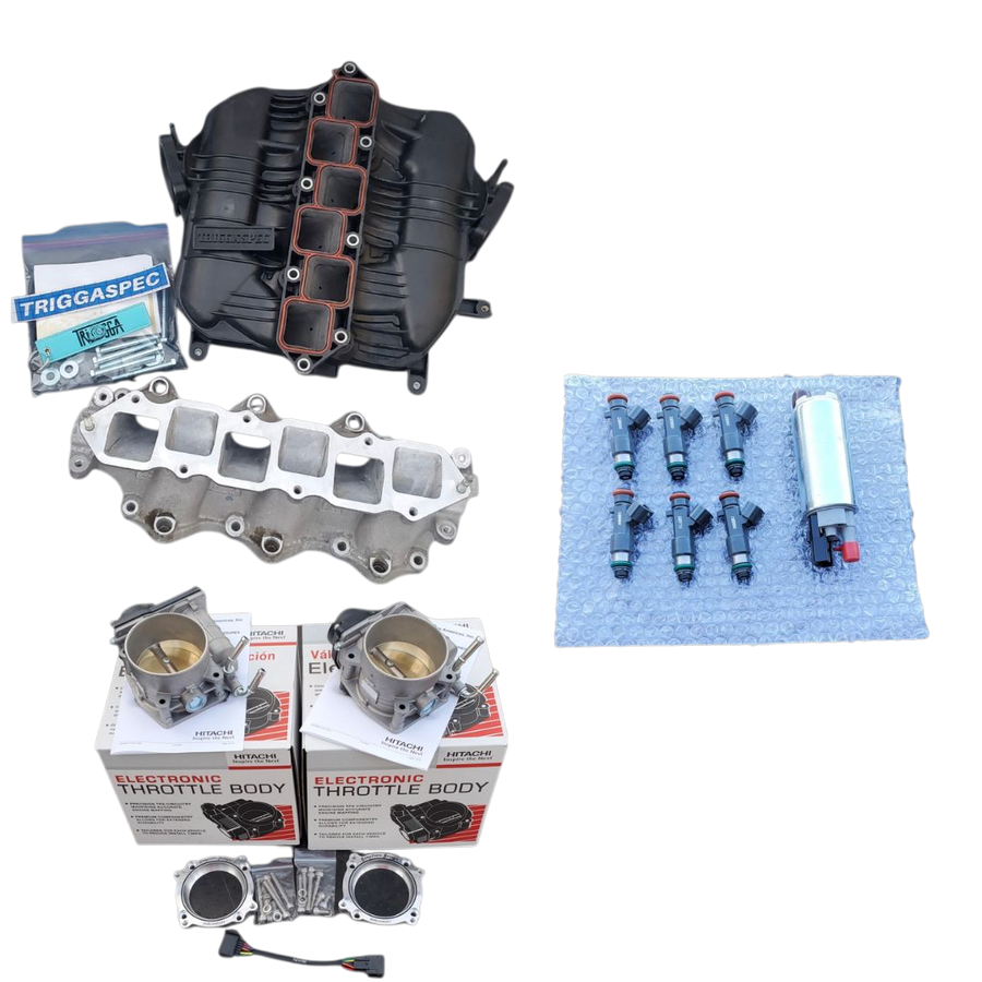 TriggaSpec VQ35HR 76mm Throttle Body Kit + Ported Manifold + E85 Kit (Z & G Chassis)