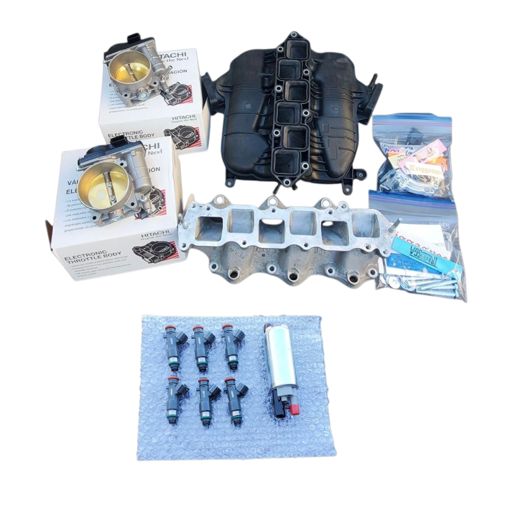 TriggaSpec VQ37VHR 76mm Throttle Body Kit + Ported Manifold + E85 Kit (Z, G, Q, M37 Chassis)