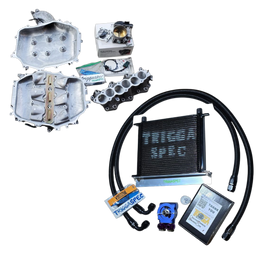 TriggaSpec VQ35DE Power Pack & Cooling Combo (Ported Manifold + 76mm TB Kit + Oil Cooler Kit) [350Z & G35]