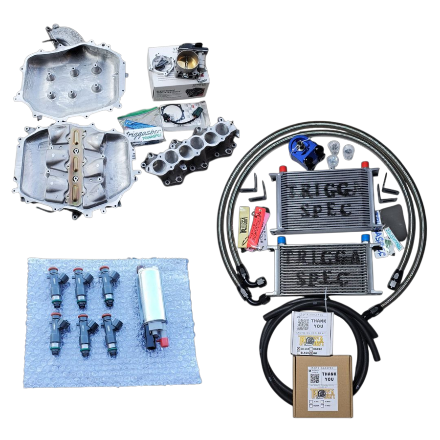 TriggaSpec VQ35DE Ultimate Combo ( Ported Manifold + 76mm TB Kit + Ice Box Combo + E85 Kit) [350Z & G35]