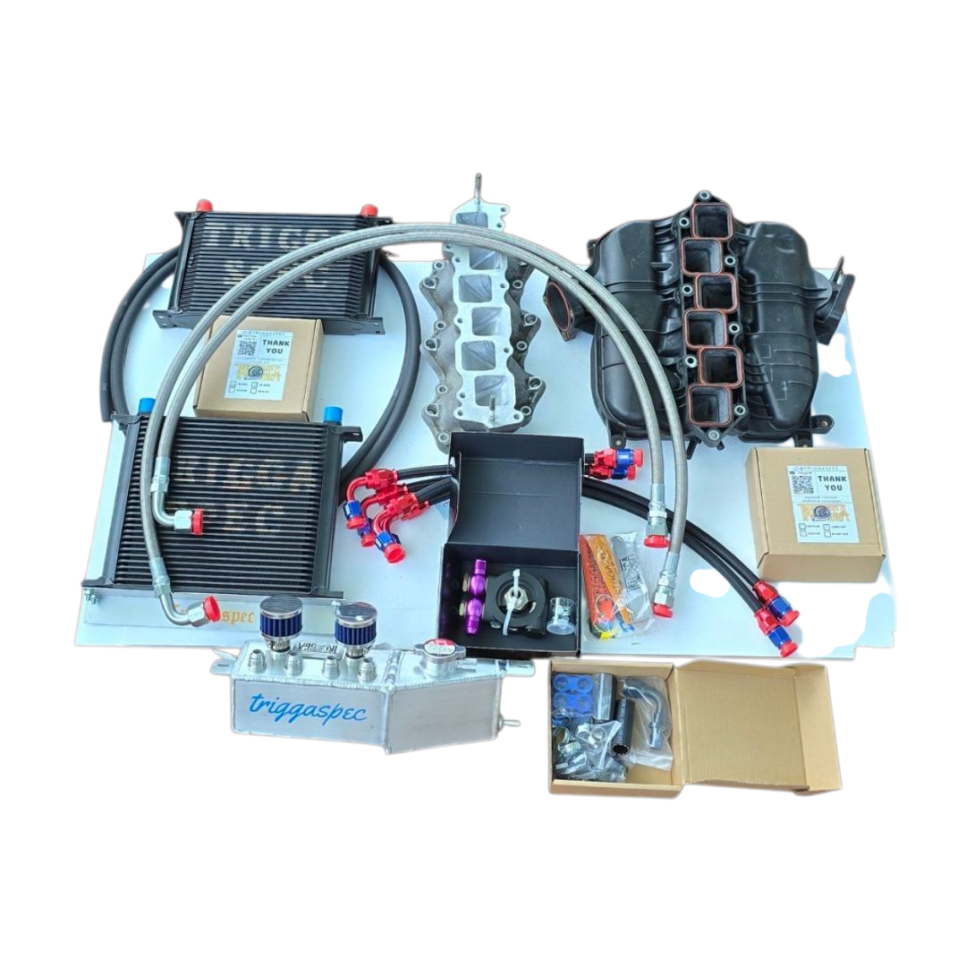 TriggaSpec VQ Power Cooling Combo (Ported Manifold + Ice Box Combo + Catch Can Kit) [VQ35HR, VQ37VHR] [Z, G, Q, M37 Chassis]