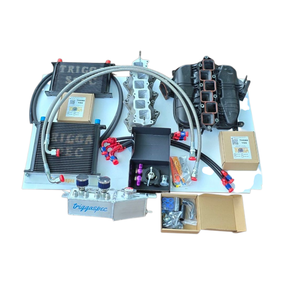 TriggaSpec VQ Power Cooling Combo (Ported Manifold + Ice Box Combo + Catch Can Kit) [VQ35HR, VQ37VHR] [Z, G, Q, M37 Chassis]