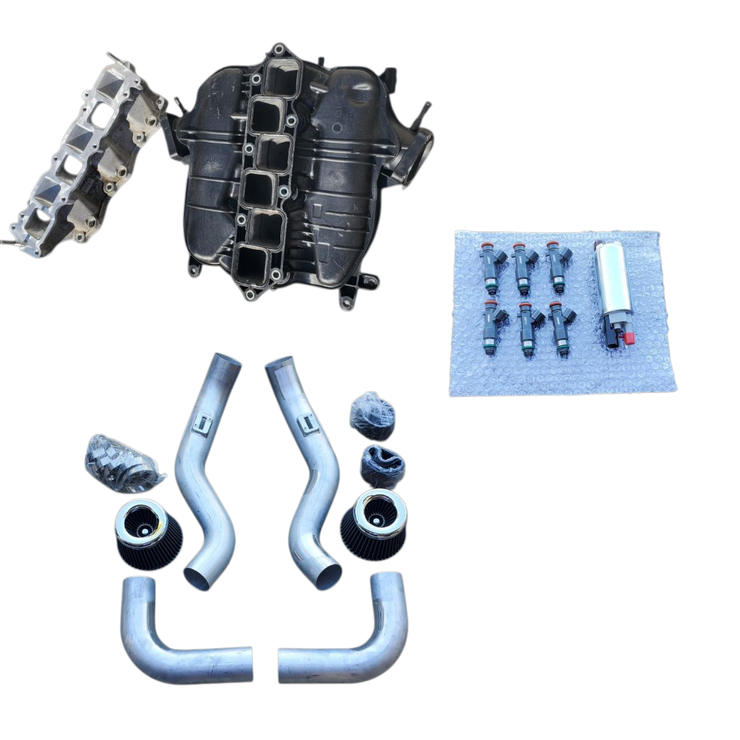 Cold Inlet Manifold 3-Inch Long Tube Cold Air Intakes & Ported Manifold & E85 Fuel System ...
