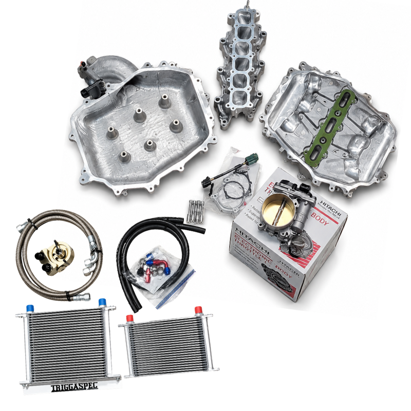 TriggaSpec Power Pack ICE BOX | Ported Manifold, 76mm Throttle Body & ICE BOX | 350Z / G35 | VQ35DE