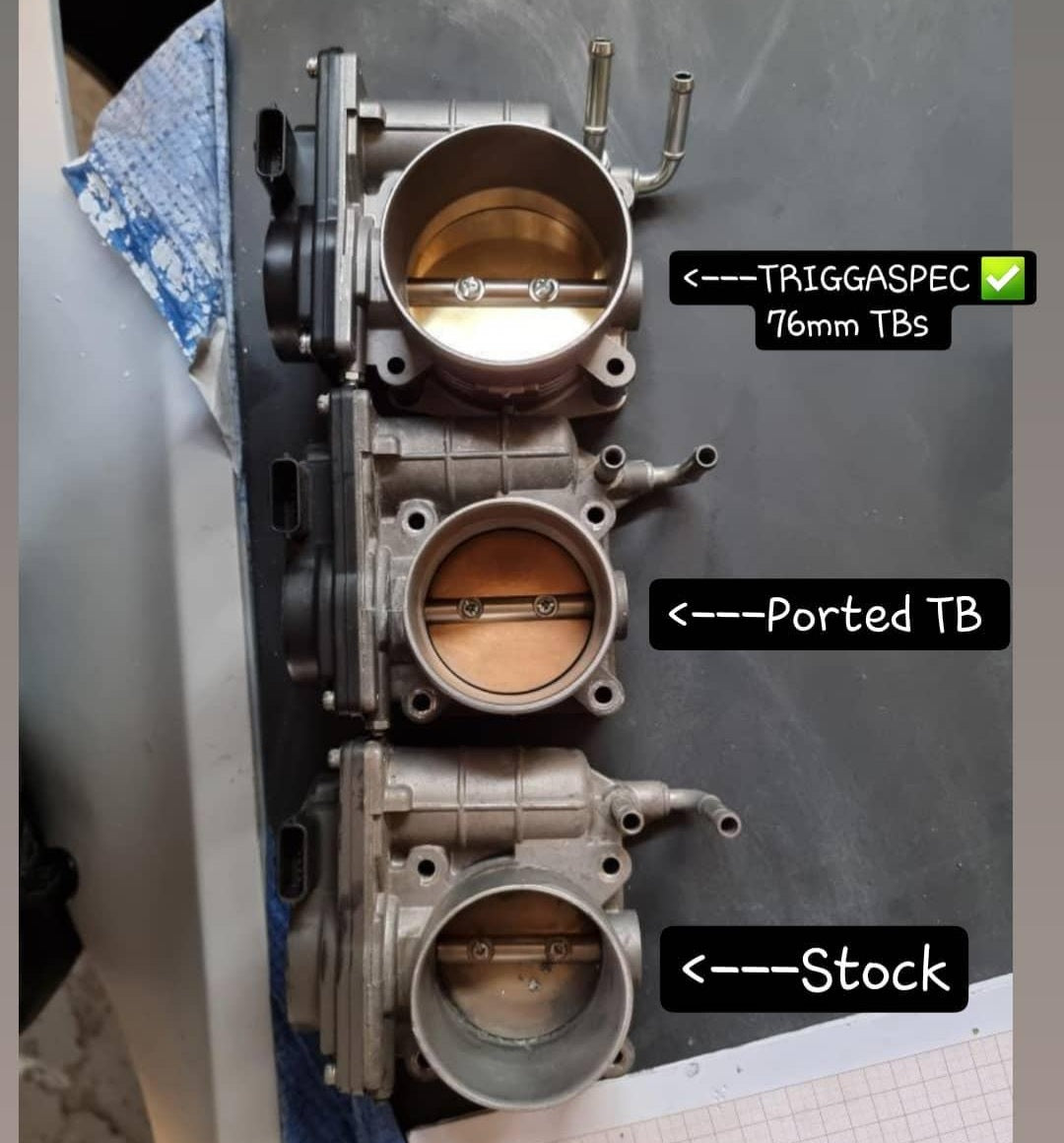 TriggaSpec VQ37VHR 76mm Throttle Body Kit + Ported Manifold + E85