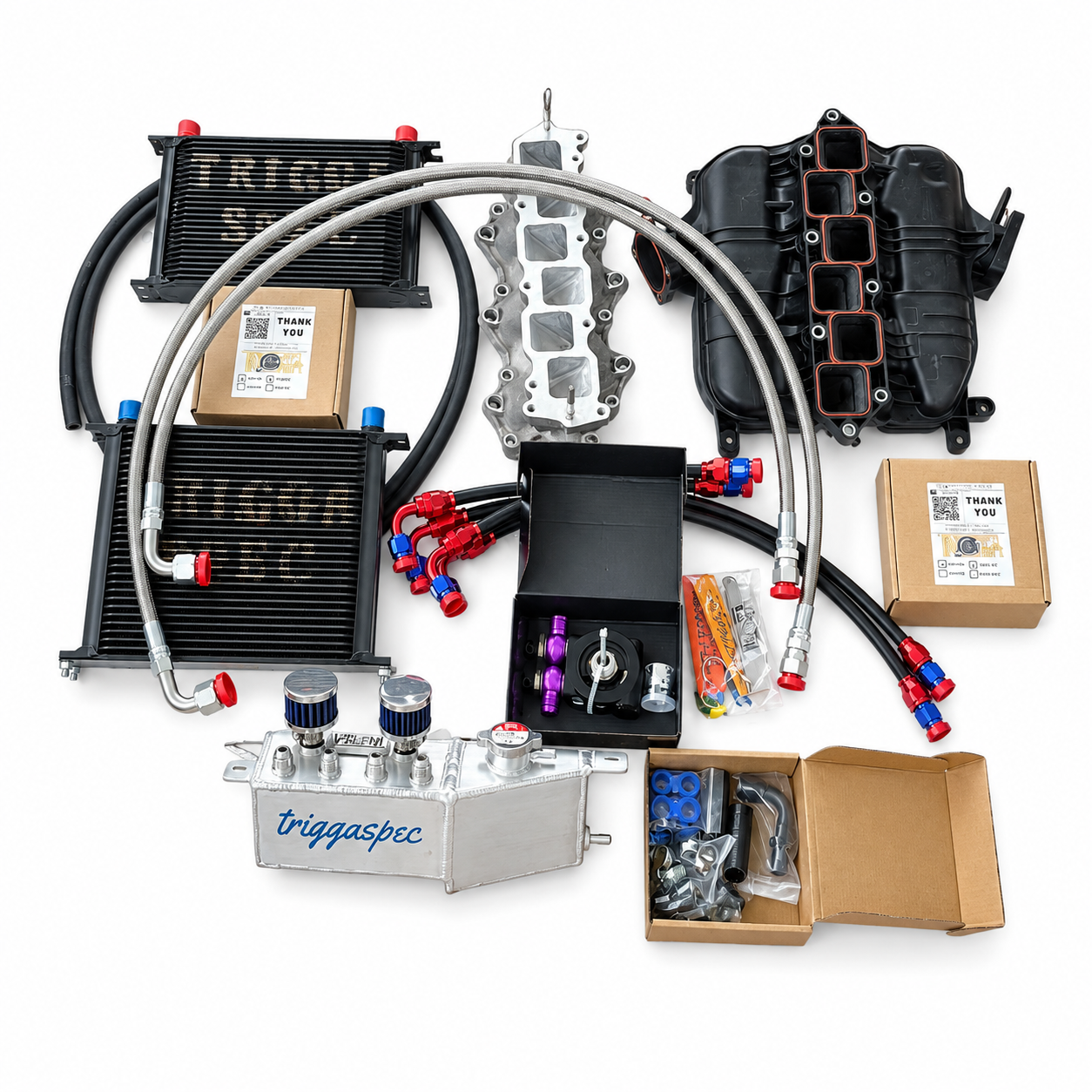 TriggaSpec Power Pack ICE BOX Plus | Ported Manifold, ICE BOX & Catch Can | VQ37VHR / VQ35HR