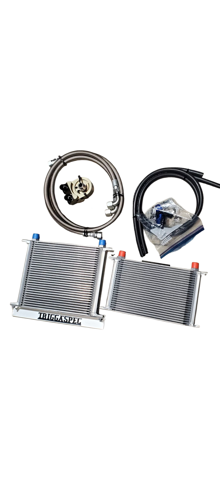 TriggaSpec ICE BOX Combo Kit (Engine Oil Cooler + Automatic Transmission Cooler)[ VQ37VHr, VQ35HR, VQ35DE, VR30DTT]
