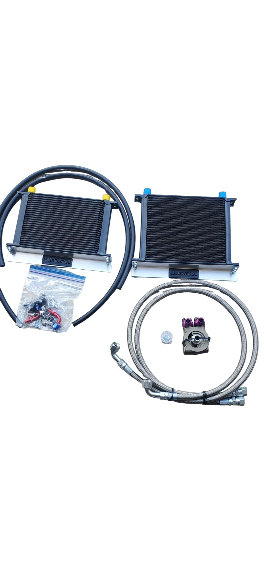 TriggaSpec DRIFT BOX Combo Kit (Engine Oil Cooler + Power Steering Cooler)[ VQ37VHr, VQ35HR, VQ35DE, VR30DTT]