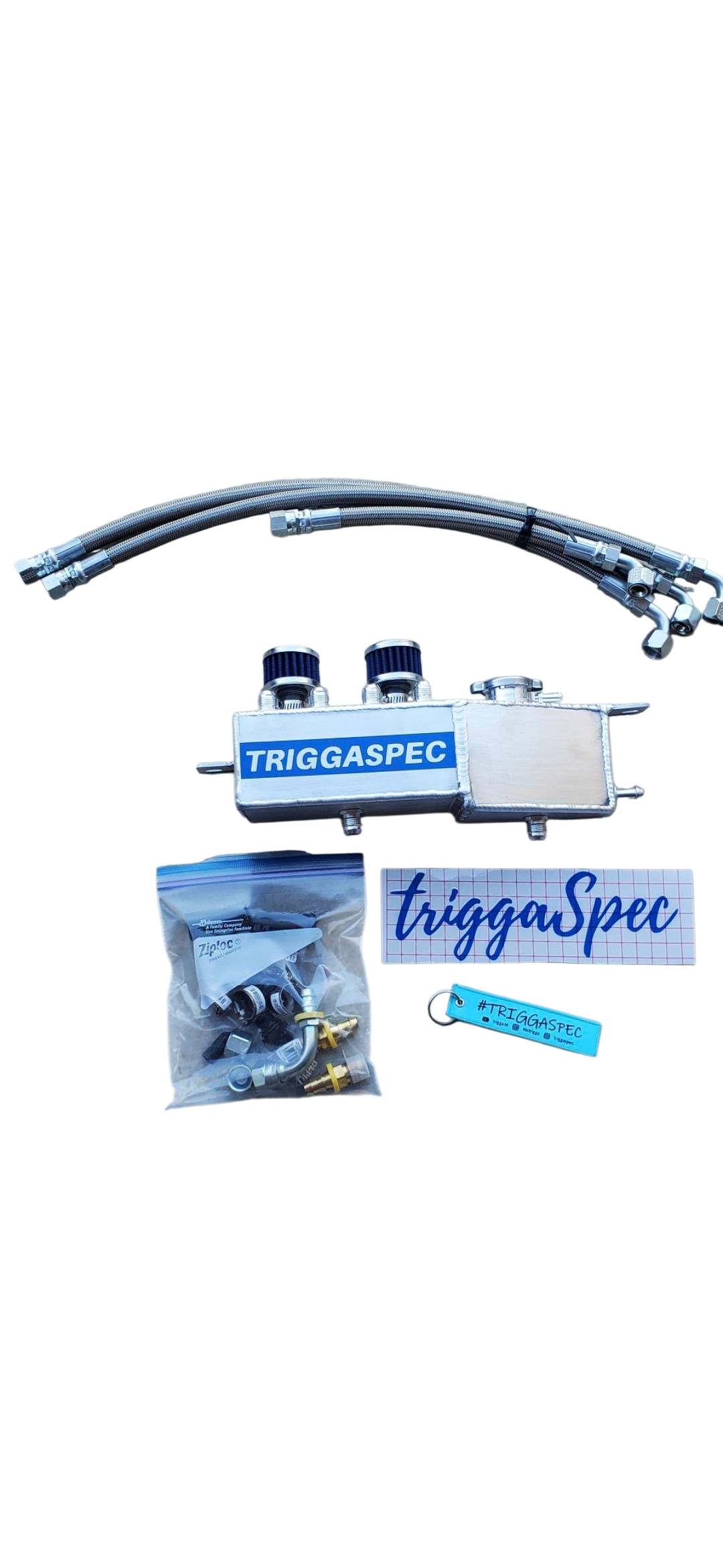 TriggaSpec Baffled Catch Can & Coolant Reservoir - (Z & G) (BLACK FRIDAY SALE 2025)