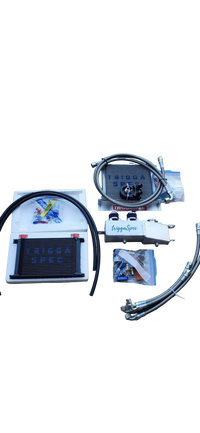 TriggaSpec Catch Can + Ice box Combo ( oil cooler + transmission cooler kit ) [VQ35HR, VQ37VHR] [ Z,G,&,Q] (BLACK FRIDAY SALE 2025)