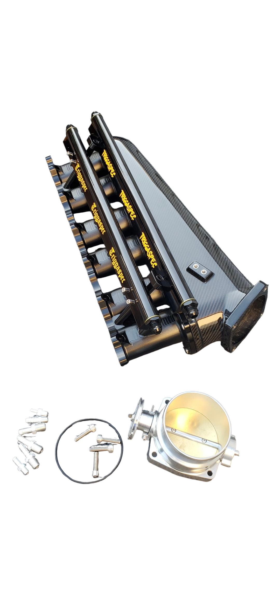TriggaSpec 2JZ-GTE | 2JZ-GE Billet (Carbon Fiber Intake Manifold + 102mm Throttle body) (BLACK FRIDAY SALE 2025)