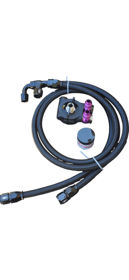 TriggaSpec Thermostatic Oil Sandwich Plate + AN Oil Line Kit