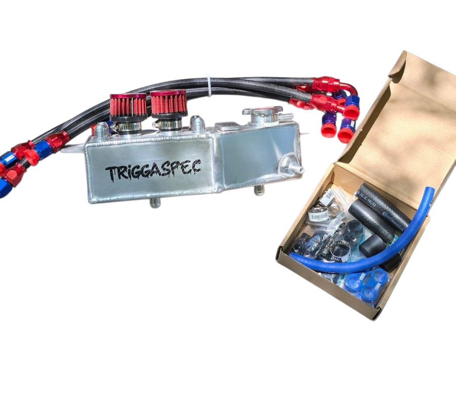 TriggaSpec Baffled Catch Can & Coolant Reservoir (Q)- VQ37VHR