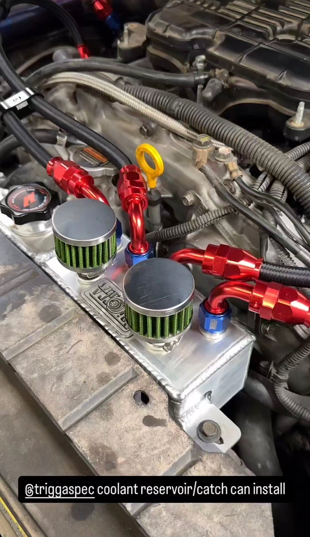 Baffled Catch Can & Coolant Reservoir · TriggaSpec
