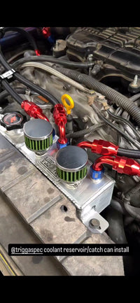 TriggaSpec Baffled Catch Can & Coolant Reservoir (Q)- VQ37VHR (BLACK FRIDAY SALE 2025)