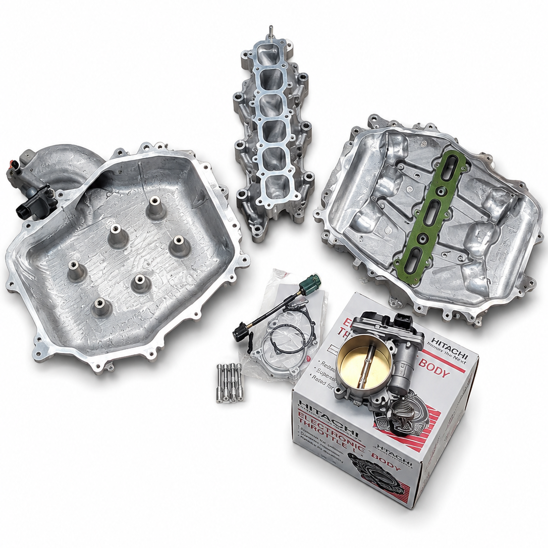 TriggaSpec Power Pack ICE BOX | Ported Manifold, 76mm Throttle Body & ICE BOX | 350Z / G35 | VQ35DE