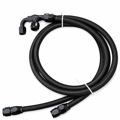 Stainless braided oil cooler line kit