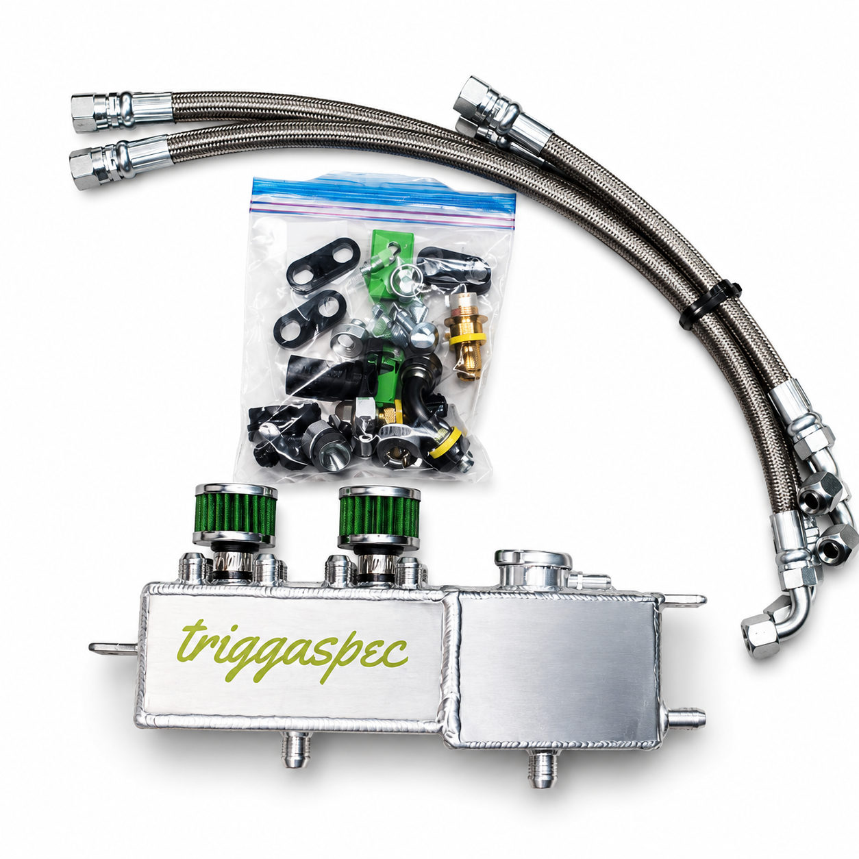 Baffled Catch Can & Coolant Reservoir | Z & G | VQ35HR / VQ37VHR