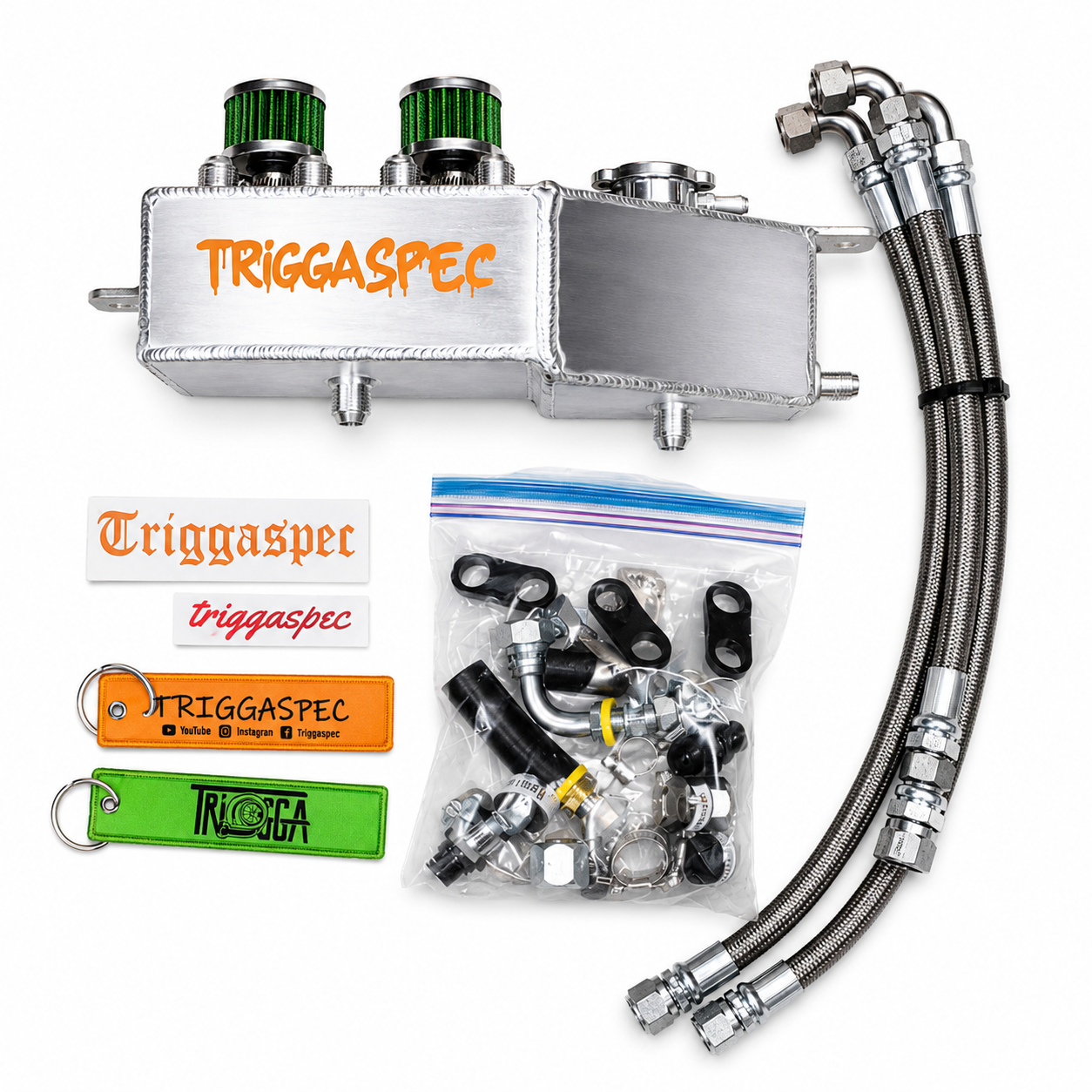 TriggaSpec Power Pack ICE BOX Plus | Ported Manifold, ICE BOX & Catch Can | VQ37VHR / VQ35HR