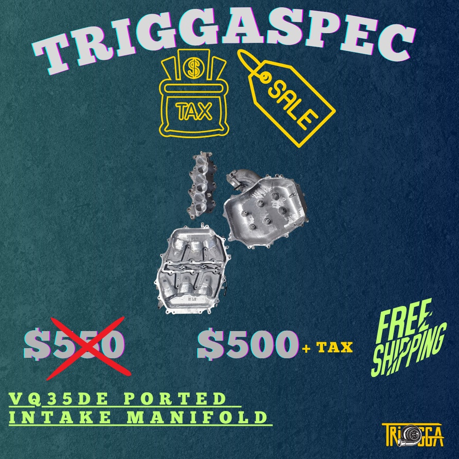 TriggaSpec VQ35DE Ported Manifold Set (350z, G35) (TAX SALE)