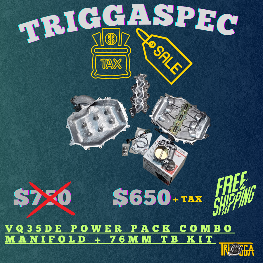 TriggaSpec VQ35DE Power Pack Combo (Ported Manifold + 76mm Throttle Body Kit) (G35, 350z) (TAX SALE)