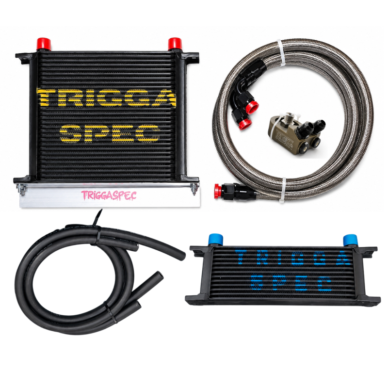 TriggaSpec DRIFT BOX | Engine Oil & Power Steering Cooler Kit | VQ37VHR / VQ35HR / VQ35DE / VR30DTT