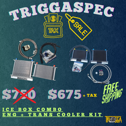 TriggaSpec ICE BOX Combo Kit (Engine Oil Cooler + Automatic Transmission Cooler)[ VQ37VHr, VQ35HR, VQ35DE, VR30DTT] (TAX SALE)