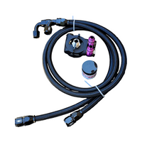 set of black lines and triggaspec sandwich plate with purple fittings