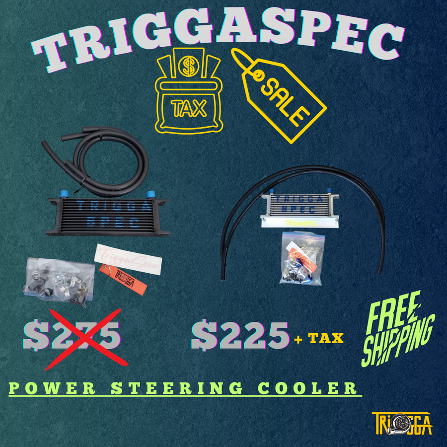 TriggaSpec Power Steering Cooler Kit (VQ35DE, VQ35HR, VQ37VHR, VR30DTT) (TAX SALE)