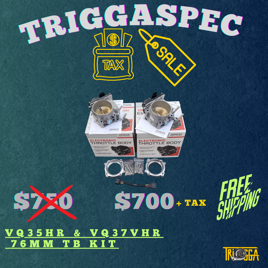 TriggaSpec 76mm Throttle Body Kit - VQ37VHR | VQ35HR (TAX SALE)