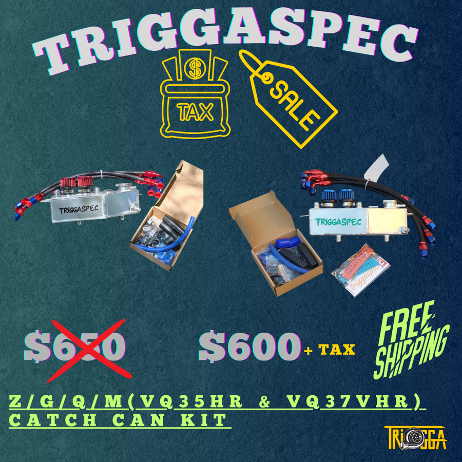 TriggaSpec Baffled Catch Can & Coolant Reservoir - VQ37VHR | VQ35HR (TAX SALE)